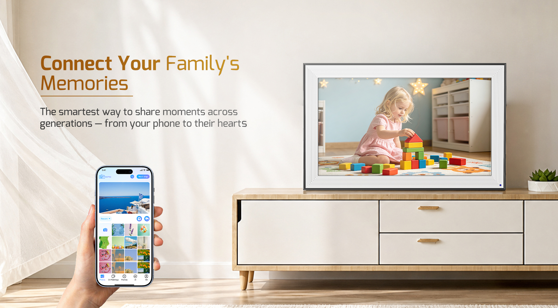 Connect your family's memories with VPhoto